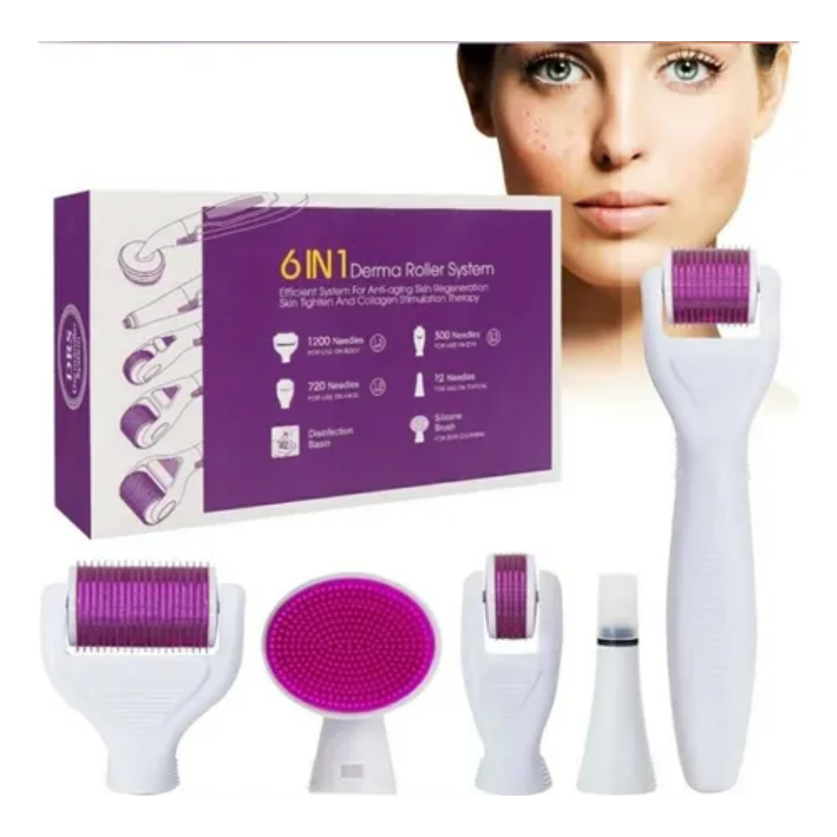 Dermaroller 6 En 1 Ice Rodillo